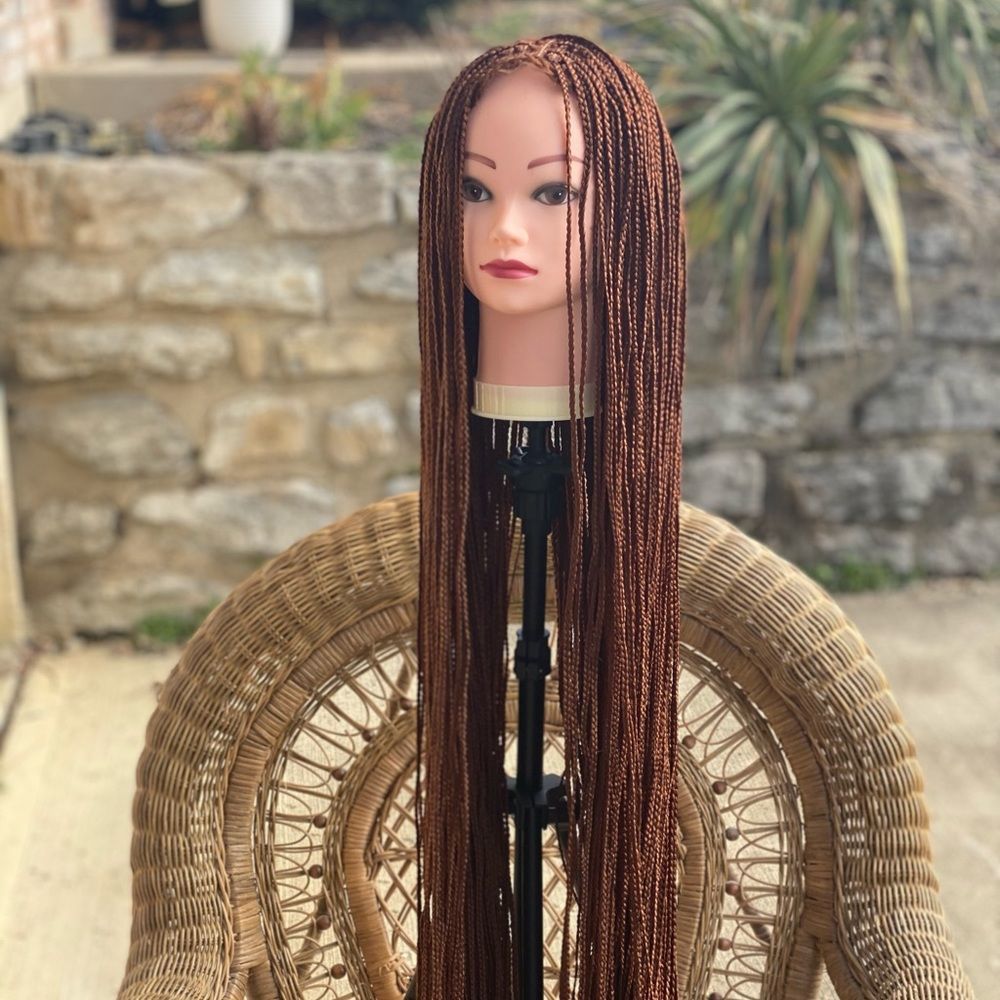 70 inches color 30 medium size knotless braided wig